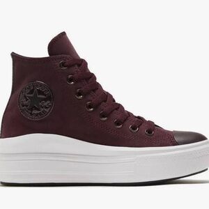 Used Converse Chuck Taylor Women's High Top Platform Sneaker - Black Currant